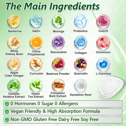 Moringa & Berberine 10-IN-1 Advanced Weightloss Patch